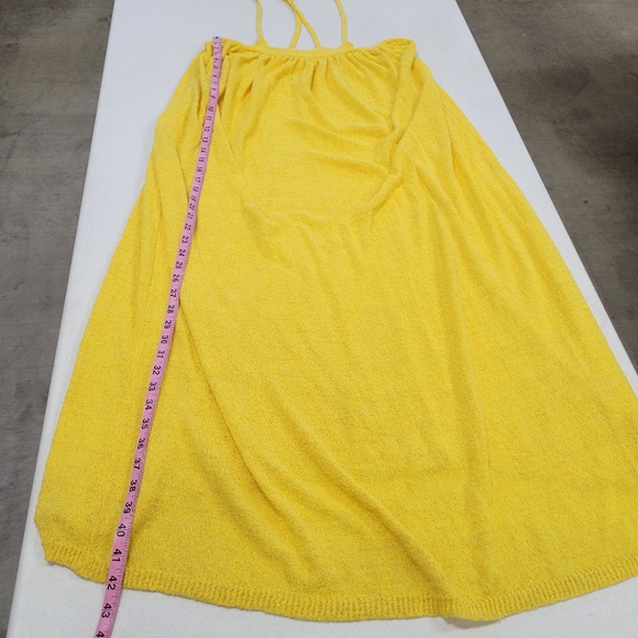 Free People yellow maxi beach city dress knitted jarn size Small - Picture 9 of 13